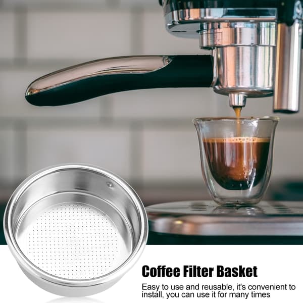 58 mm enkeltlags filterkurv i rustfritt stål til kaffemaskin