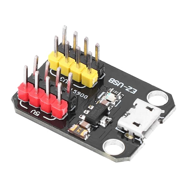 2 stk USB-strømforsyningsmodul Micro USB-grensesnitt 3,3V/5V 1117 regulatorbrikke