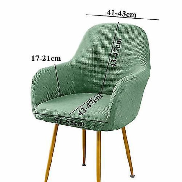 Solid Dark Grey Matstol Armchair Överdrag med Hög Ryggstöd och Armstöd Överdrag