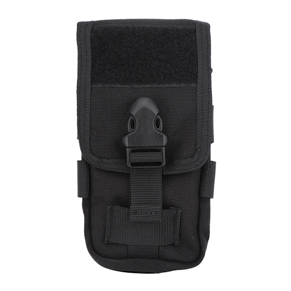 LB-14 1000D polyesteri kaksikerroksinen ulkona riippuva matkapuhelinlaukku Tactics monitoiminen EDC vyötäröpakkaus, musta 4 tuumaa