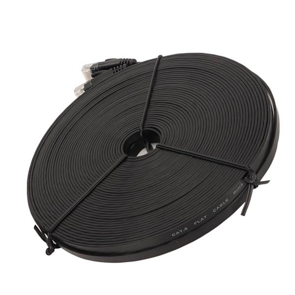 Gigabitin verkkokaapeli 66ft pituus 1000Mbps RJ45-portti CAT6 verkkokaapeli Ethernet-kaapeli reitittimille kannettaville tietokoneille musta