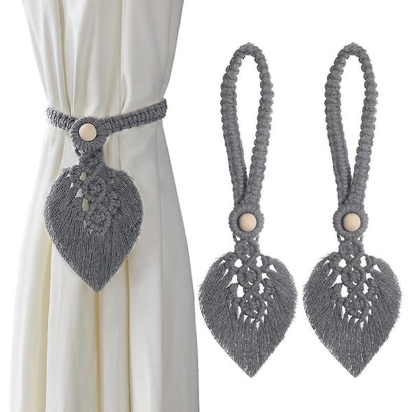 Bohemian Leaf verhon solmiot - 2 kpl set , harmaa