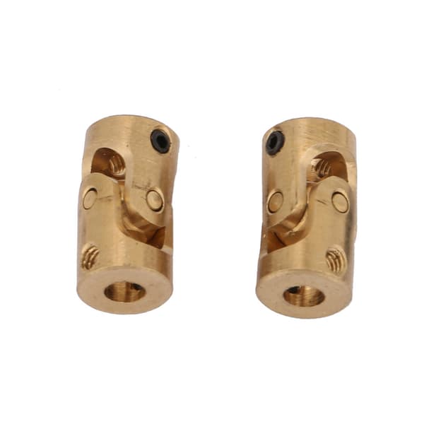 2 stk. Akselkobling Motorforbindelse DIY Styring Messing Universal Samling 3*3mm