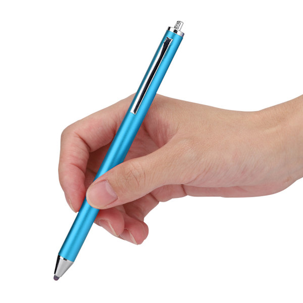 Stylus med stoffhode for Samsung Tab/LG/Huawei/Xiaomi-smarttelefoner og nettbrett for iPad 2018 (blå)