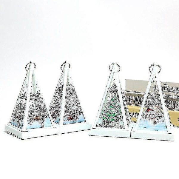 Rl Juldekorationer Ornament Belysning Gränsöverskridande Nya Produkter Vindlykta Hänge Led Elektronisk Ljus Bärbar Ponny Ljusfärg:3