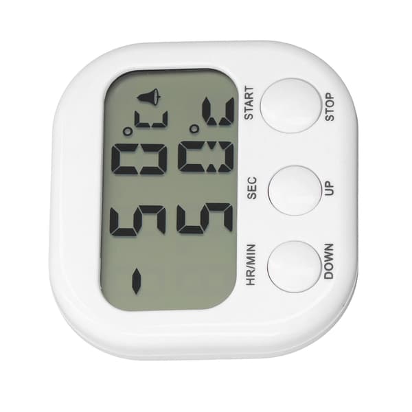 Madtermometer 2 i 1 Digitalt Kødtermometer til Ryger Grill Køkkenovn