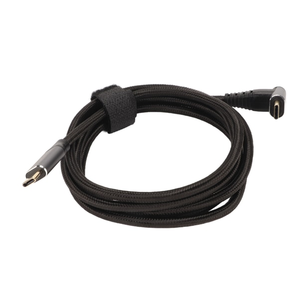 90 graders USB C-kabel 4K 60Hz Stöder PD100W Typ C 3.1 Gen2 Fullfunktions USB C Snabbladdningssladd för ångdäck 150cm/59.1in