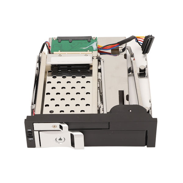 SATA HDD-fack Dubbel fack Utmärkt värmeavledning SATA Intern hårddiskfack för 2,5 tum 3,5 tum SATA-hårddiskar