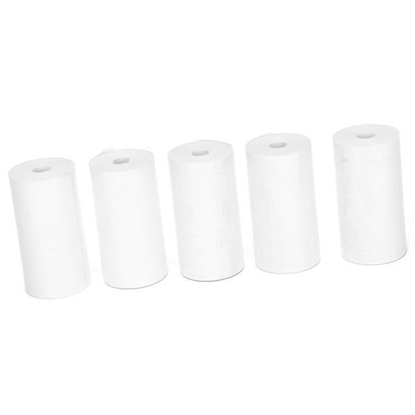 5 rullar termiskt papper 57x30mm transparent slätt dammtätt litet lätt kvitto termiskt papper