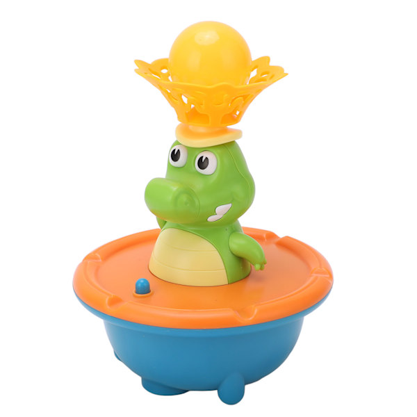 Vattenspruta Krokodil 5 lägen Färgglad fontän Krokodilform Baby Toddler Badleksak Set Orange