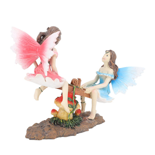 Fe Figur Ornament Vippefigur Harpiks Realistisk Figur Dekoration til Have Hjem Stue Kontor