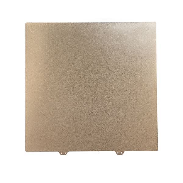 PEI Stålplade PEI Pulverlakering 377x370mm Guld Varmeplade Stålplade 3D Printer Tilbehør til Ender 5 Plus Stålplade