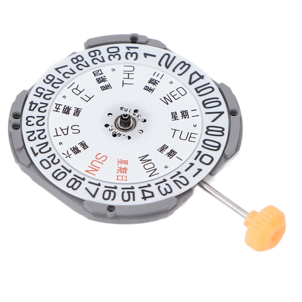 Watch Movement Dual Calendar Quartz Alloy Movement Ersättningsarmbandsur Reparationsdelar 1S02