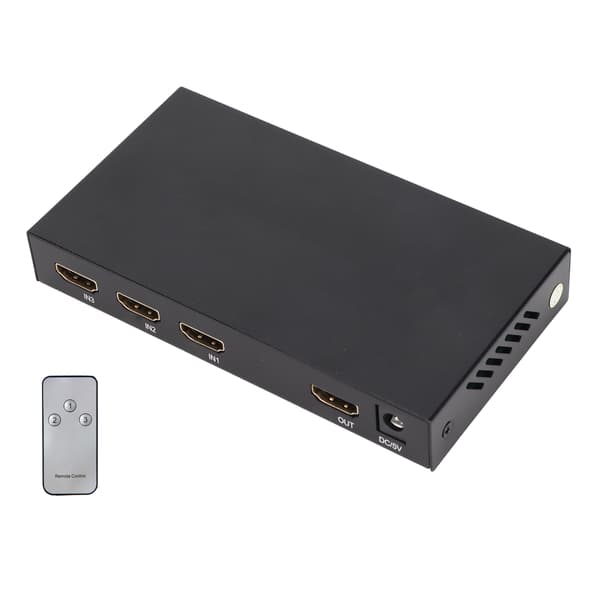 HD Multimedia Interface Switch 3 in 1 Ut 3D 4K HD Video Splitter för PS3 Laptop 100‑240VEU-kontakt