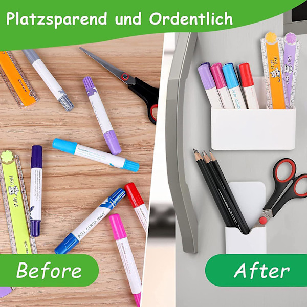 Magnetisk tavletuschholder, whiteboardtuscherholder, magnetisk penholder, magnetisk tuschholder til køleskab, whiteboard, skab, skole, kontor