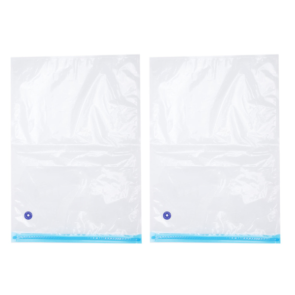 2 st 50x35CM Vakuumförseglingspåsar Vakuumförpackningspåsar med 3CM förseglingsmun