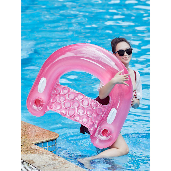 Foldbar Oppustelig PVC Vandstol til Voksne - Perfekt til Strand- og Pool-Fester