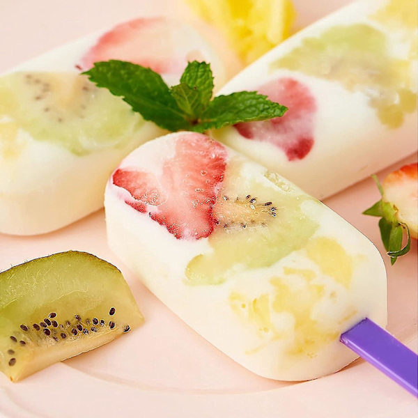 Silikon Popsicle-formar med 100 pinnar - Set om 2