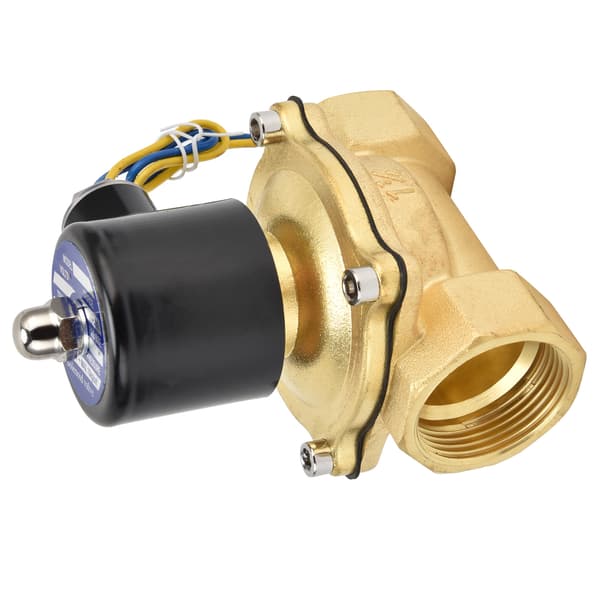 2W‑320‑32 1/4″ Normalt stängd magnetventil Mässing Elektrisk magnetventil för vatten luft olja DC12V