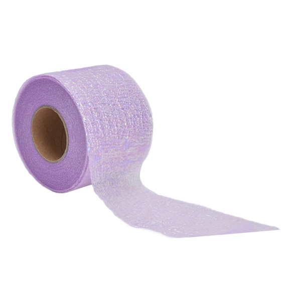 Symphony Ribbon Gradient Julband Rulle DIY Hemmagjorda Barnbåge Hårprydnad Tulle Rulle Ljus Lila