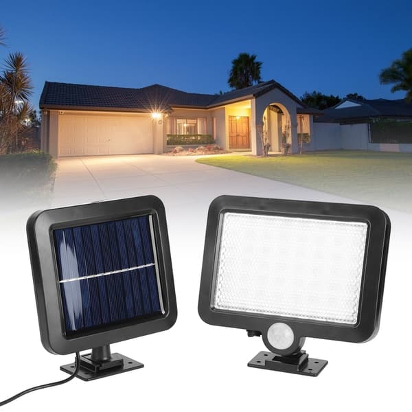 56LED Multifunktionel Solenergilampe Stor Kapacitet Split Solcellelampe Hjemmebelysning