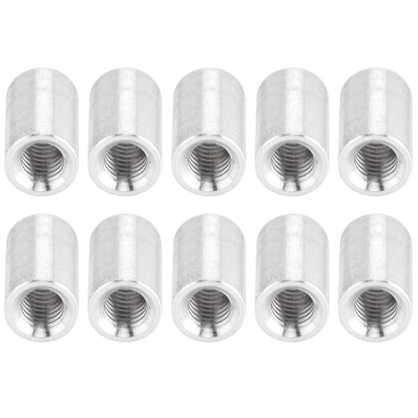 10 stk runde avstandsstykker i aluminiumlegering med hunngevind, søyleforbindelsesavstandsstykke M4x0,7 mm, lengde 11 mm
