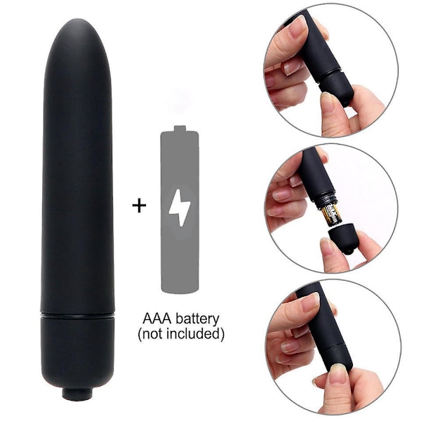 Mini Svart Tyst Vibrator med Fjärrkontroll Vattentät Hög Kvalitet Säkra Material Perfekt Present