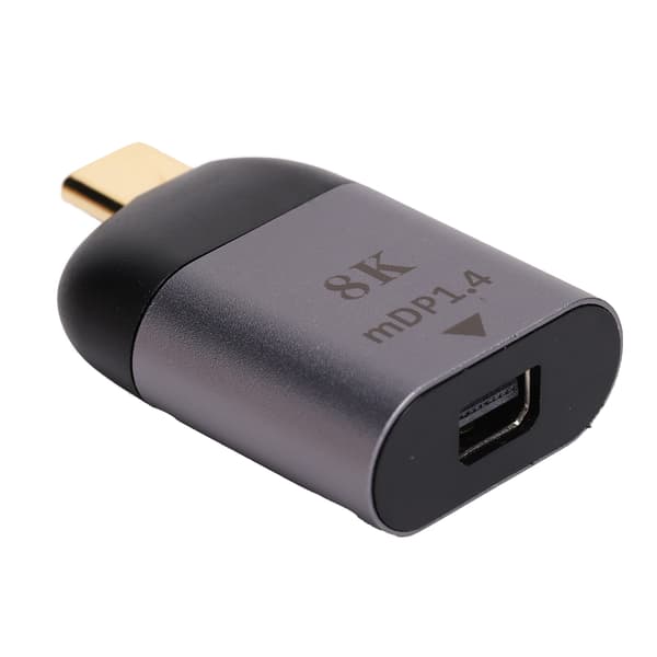 TypeC til Mini DP1.4 Adapter Aluminiumlegering Bærbar 8K Konverter Elektroniske Komponenter