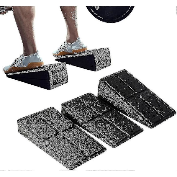 Squat Wedge Block Justerbar Halkfri Squat Ramp Marklyft Wedge Vadsträckare Lutande Bräda För Squat Och Marklyft