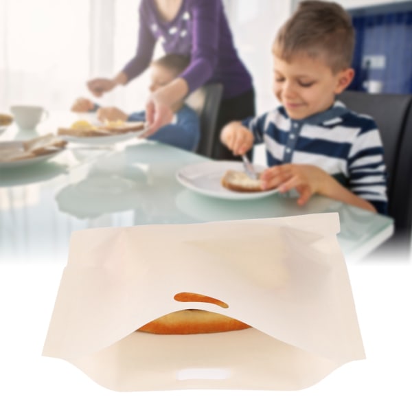 Uudelleenkäytettävät tarttumattomat lasikuitupinnoitetut mikroaaltouunilämmitys leivonnaiset leivänpaahdin voileipäpussit (17*19cm)