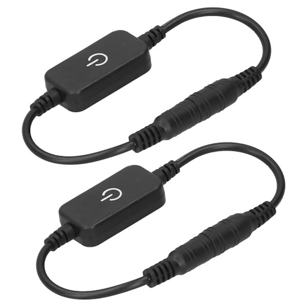 2 stk LED-stripe berøringsdimmer dimming på av bryterkontroller for DC 5V-24V enfarget stripelys