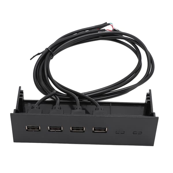 USB Frontpanel Hub 5,25 tommer 4 porter Høyhastighets Stabil Plug and Play Optisk Stasjon Frontpanel for Desktop Motherboard