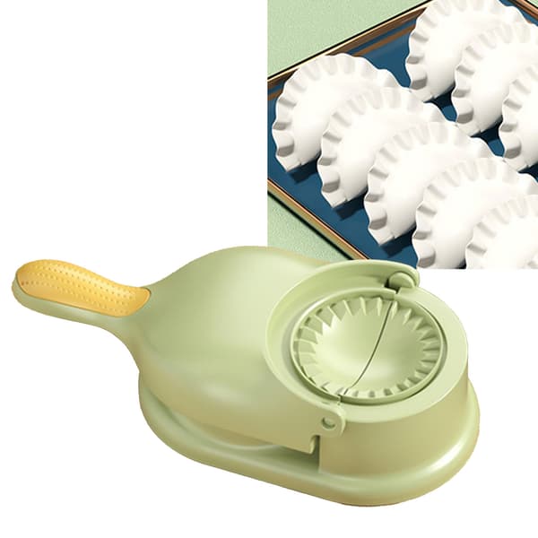 Dumpling Maker PP Manuell Dumpling Skin Maker Formpressmaskin DIY-verktyg för hemköket Grön