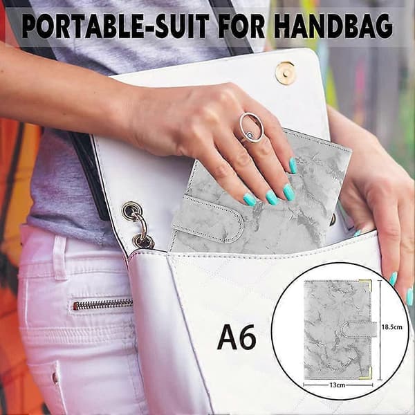 Budget Binder Pung til Kontantfyldning Penge Organizer Binder Budgetbog Planlægger med Etiket