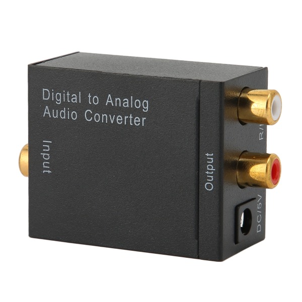 H3622 Digital optisk till analog ljudomvandlare Förlustfri ljudkvalitetsljudkonverterare med fiber