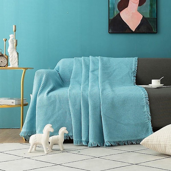 Extra stor våffelpläd 90 x 180 cm - Soffa, fåtölj och sängöverkast -