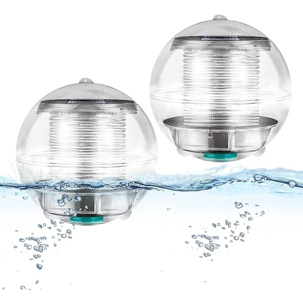 Solcelled Flydende Damlys 7 Farveskiftende Vandafvisende Hængende Kugle til Have Badekar Akvarium Swimmingpool Dekoration