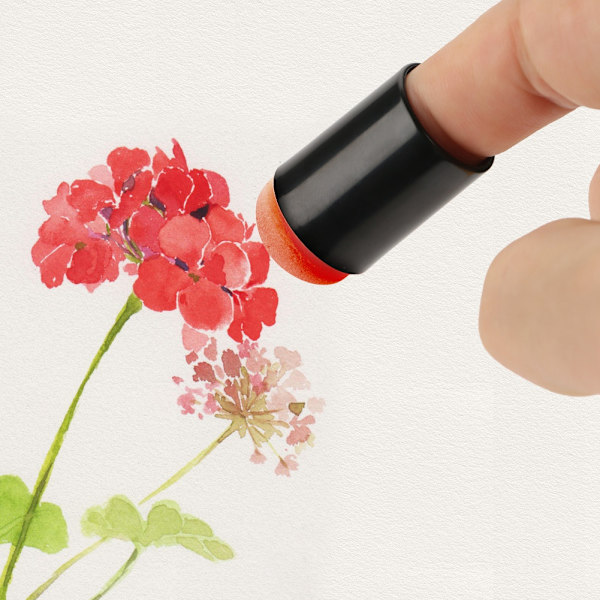 5 stk. svamp finger daubers børns fingermaling værktøj plastik pigment klatte kit (5 stk. pose)