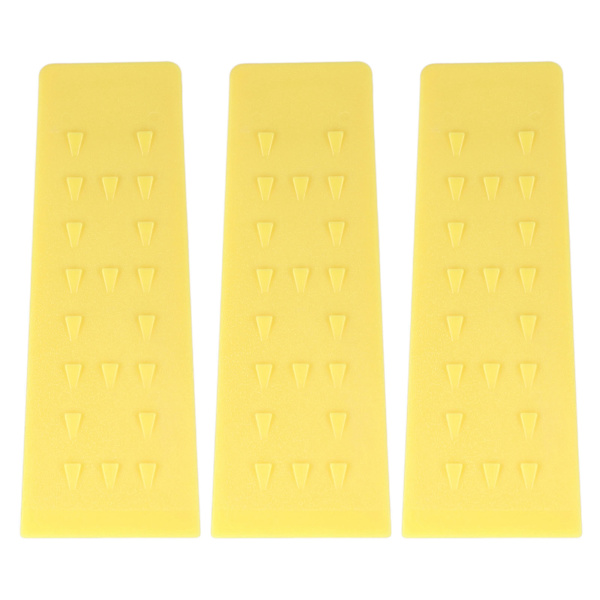 3 kpl puunkaatokiiloja piikeillä 25x8cm keltainen turvallinen puiden kaato metsureille kaatajille