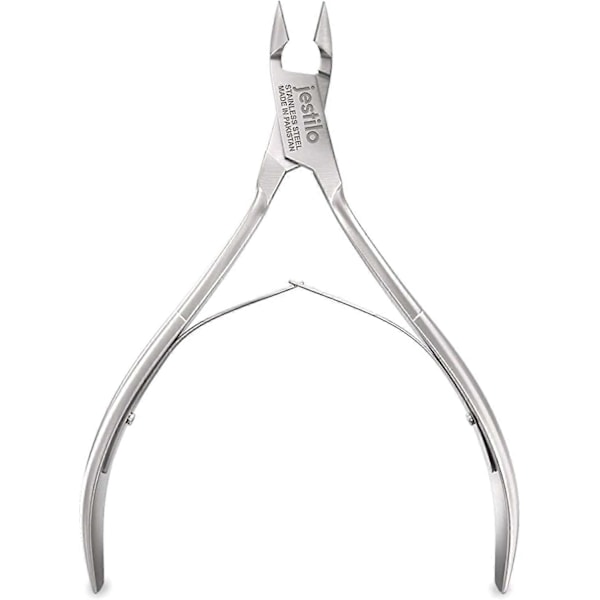 Professionell Nagelbandstång Sax, Klippare, Borttagare Rostfritt Stål Bästa Nagelverktyg (Silver)