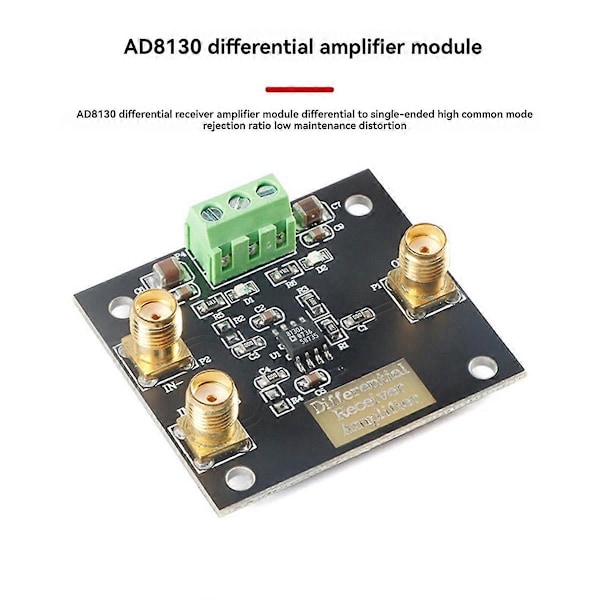 AD8130 Differensiell mottakerforsterkerkortmodul, single-ended modus