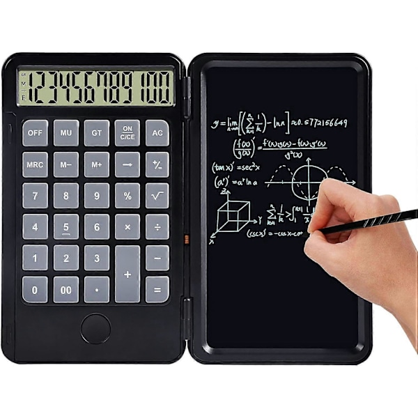 Lommeregner, standardfunktion skrivebordslommeregner, med 6,5 tommer LCD-skrivetablet