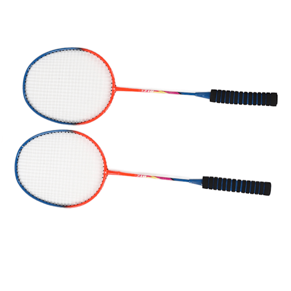 Badmintonracketset i lättviktsjärnlegering, enstaka racketar med förvaringsväska för nybörjare