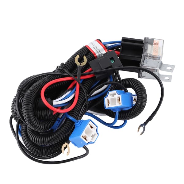 H4 frontlysrelé ledningsnett 4 lys øker lysstyrken tilbehør for bil 12V 50w 40A