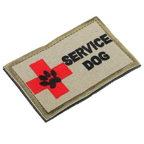 8 x SERVICEHUND Broderi Mærke Sy-på Armbånd Applikation Badge Udendørs--