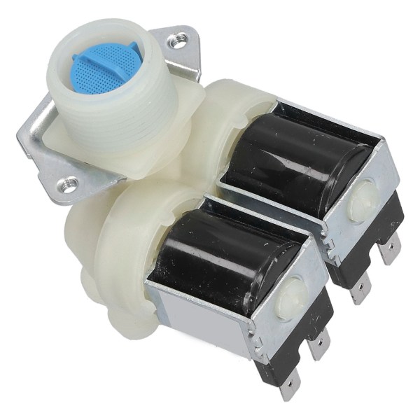 Vaskemaskine Udskiftning af vandindløbsventil magnetventil med dobbelthoved ventilskive tilbehør AC220V-240V
