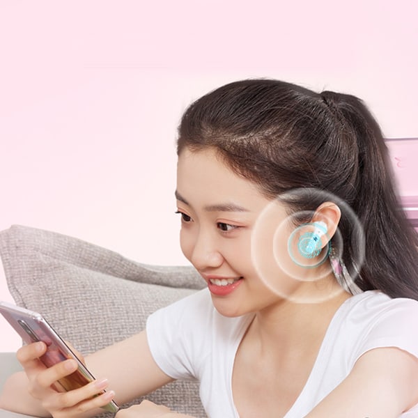 Bluetooth-hörlurar Cartoon Design Brusreducering Trådlösa Bluetooth-hörlurar Hörlurar för IOS för Android Vit
