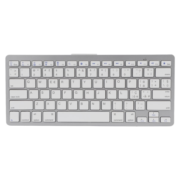 Trådløst tastatur Mini 78 taster Ultratynde bærbare hvide computertastaturer til Android til OS X til IOS til WindowsItalian