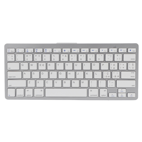 Trådløst tastatur Mini 78 taster Ultratynne bærbare hvite datamaskintastaturer for Android for OS X for IOS for WindowsItalian