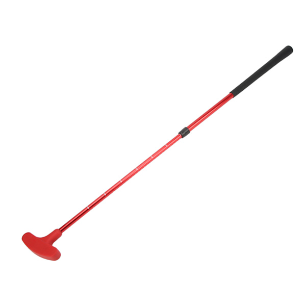 Golf Putter - Justerbar Dobbeltsidet Golfværktøj med Skala til Børn og Voksne - Underholdningsgave - Rød